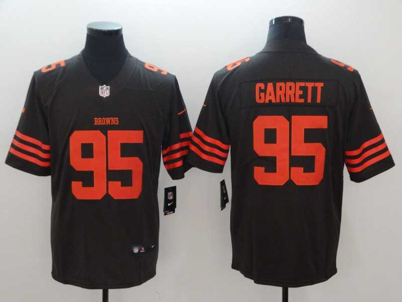 Nike Browns 95 Myles Garrett Brown Color Rush Limited Jersey,We sell and wholesale Nike Browns 95 Myles Garrett Brown Color Rush Limited Jersey on line form chian!